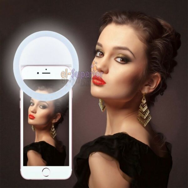 Aro Luz Led Para Selfies Celular Tablet Anillo Clip Obelisco