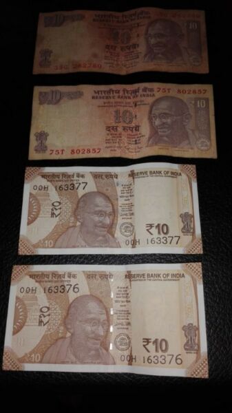Billete 10 Rupias - India