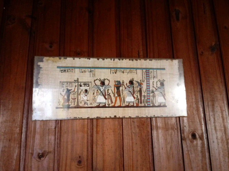 Papiro egipcio escena Libro de los muertos..