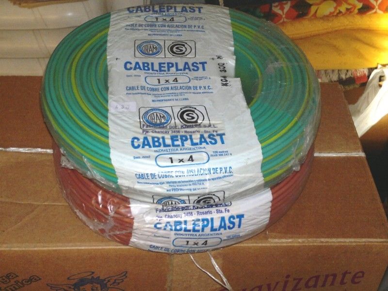 Rollo cable unipolar 1x4 mms.