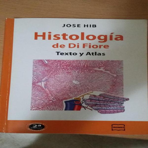 Libro de Histologia Jose Hib, Texto y Atlas impecable