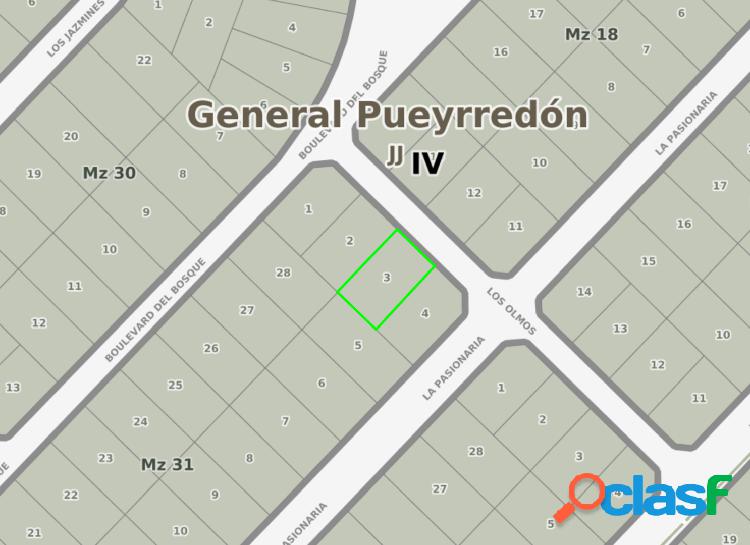 Lote de 15 x 25 en primer Loteo