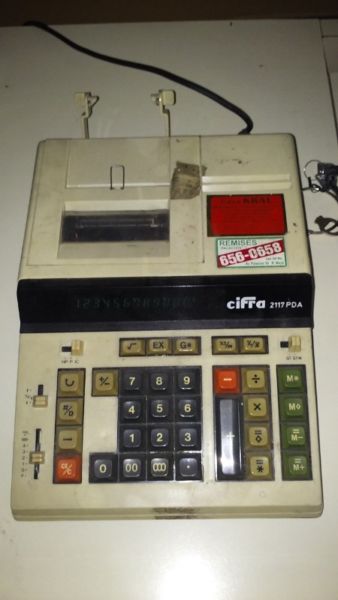 Calculadora Electronica Con Impresora Cifra  PDA imprime