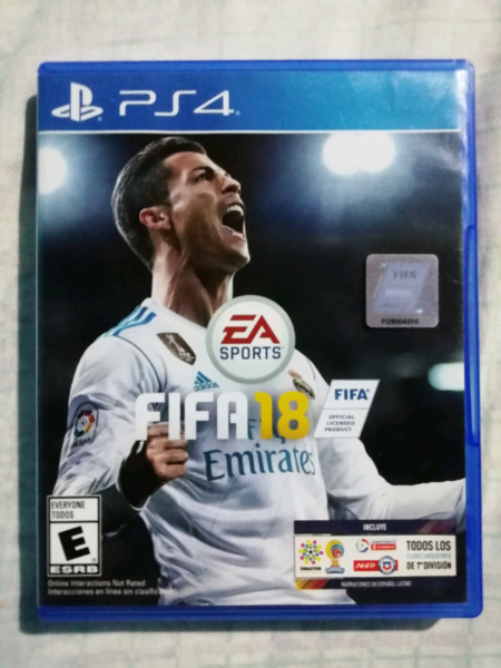 FIFA 18 juego fisico PS4