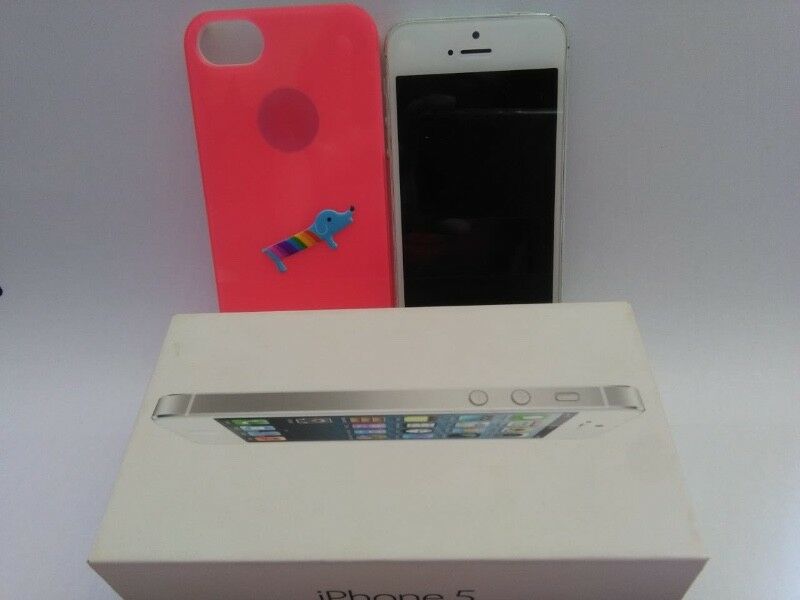 Iphone 5 con funda,accesorios,caja