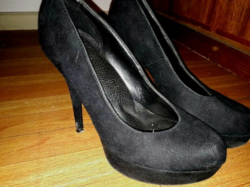 stiletto taco alto negro