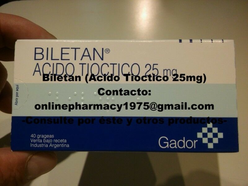 Vendo BILETAN - Acido Tioctico 25mg - Online YA!!!
