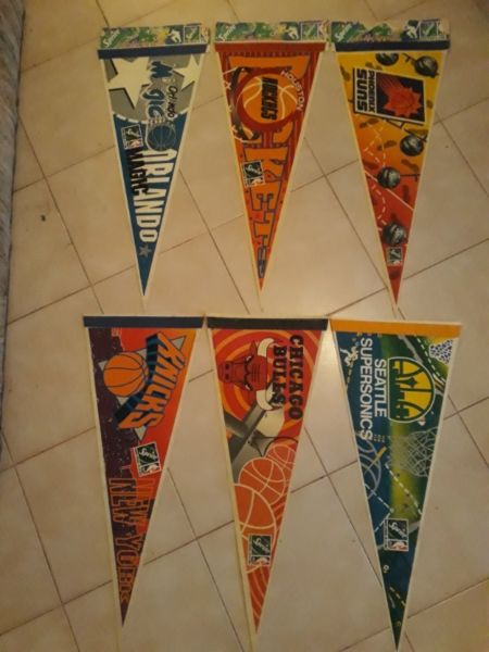 Banderines Basquet NBA Equipos de los 90