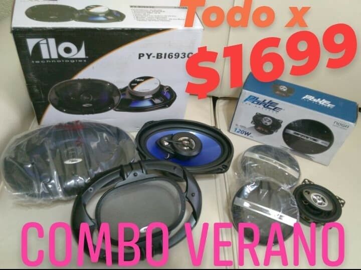 COMBO PARLANTES PARA AUTO.