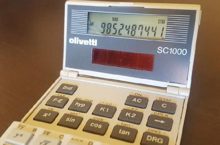 Calculadora Científica Solar Olivetti Sc1000 Con Porcentaje