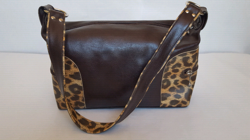 Cartera grande leopardo