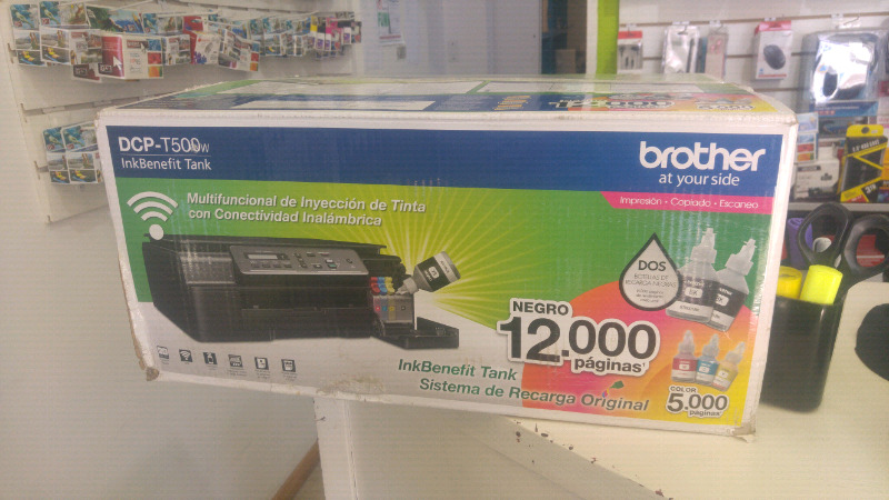 Impresora brother t500w con sistema continuo y wifi