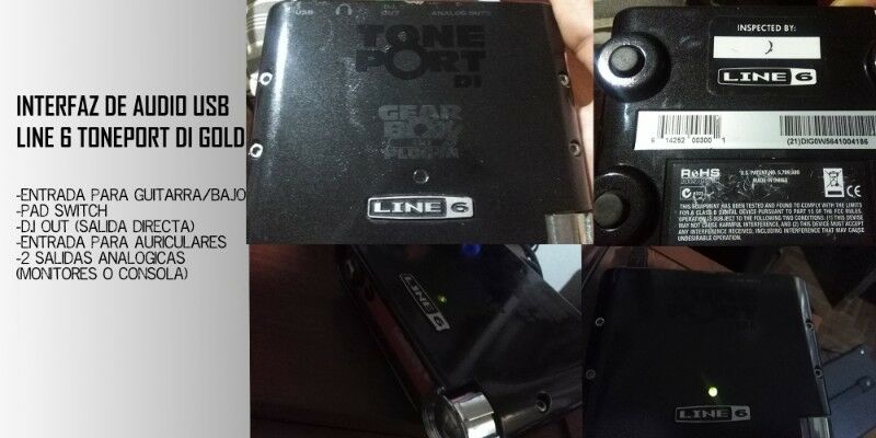 Interfaz de Audio USB Line 6 Toneport DI-G