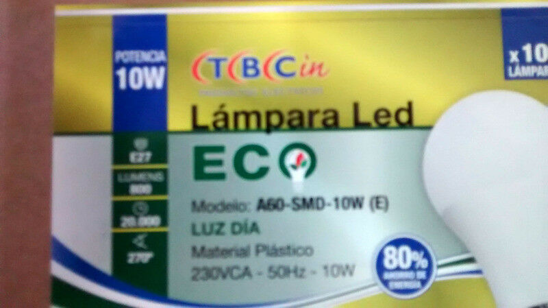 LAMPARA LED 10W -PACK X !
