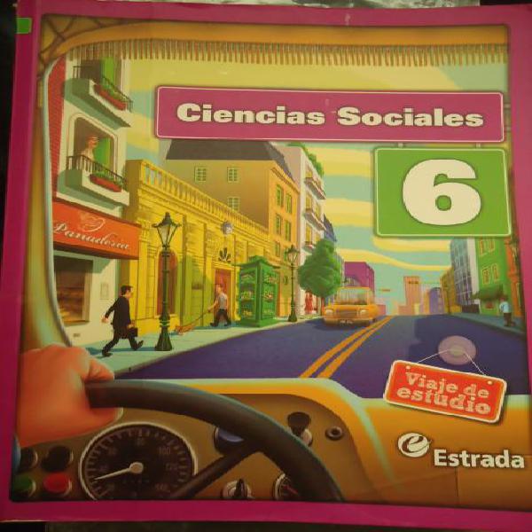 Libro para CIENCIAS SOCIALES 6º, edit Estrada, VIAJE DE