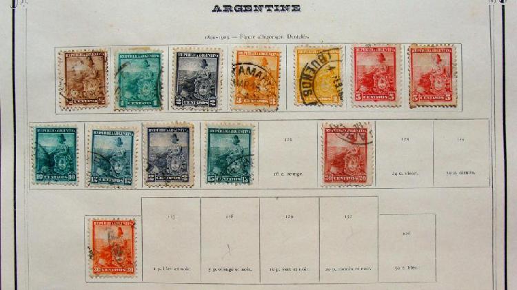 Sellos postales de Argentina 1899 – 1909