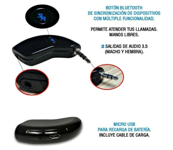 Adaptador Receptor audio Bluetooth