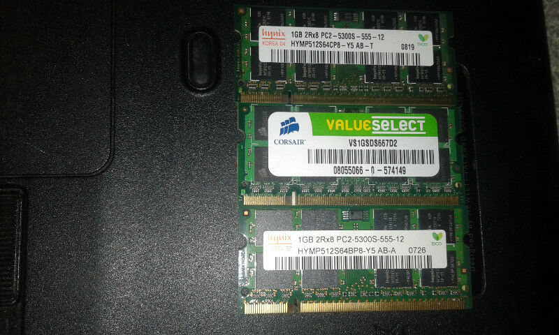 Memorias 1 Gb DDR 2 Notebook