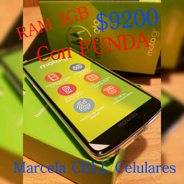 Motorola Moto G6 5,7" Ram3Gb 32 Gb+ Funda