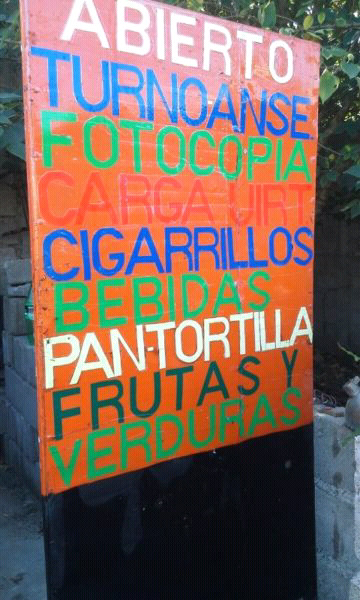 Vendo Cartel Metalico Grande de doble cara