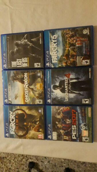 Vendo juegos de playstation 4