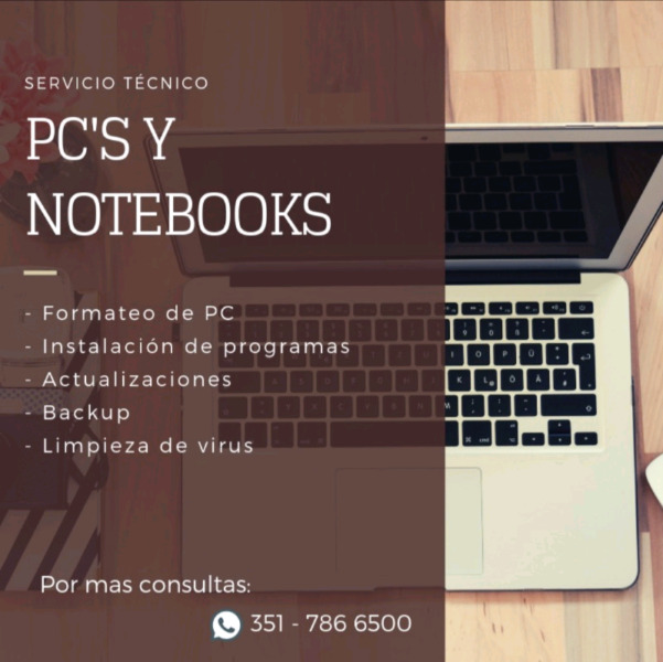 Servicio Técnico PC's y Notebook