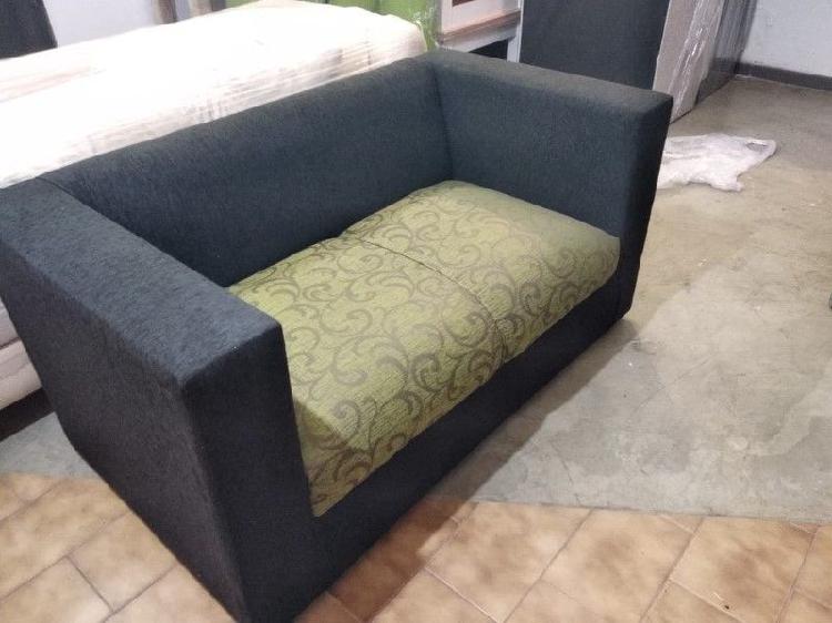 Sillon Cubo 2 Cuerpos En Chenille C/ Almohadon Tela.