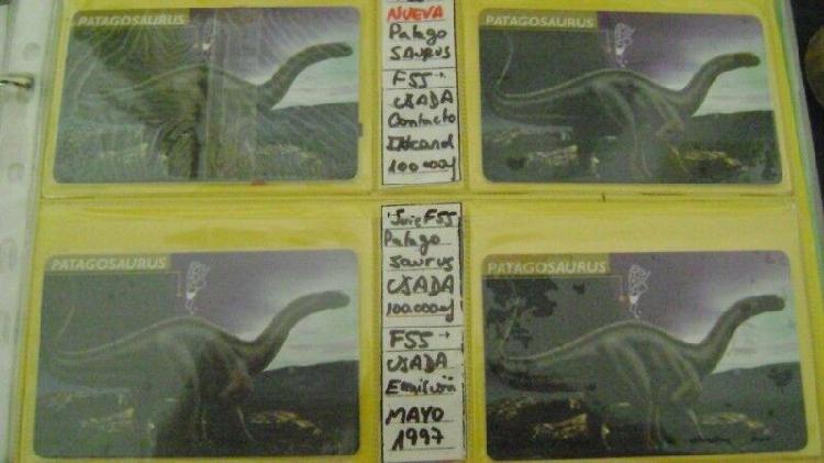 Tarjeta Telefonica Coleccion F.55 Dinosaurios PATAGOsaurus