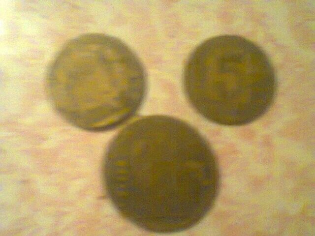 3 Monedas Antiguas Argentina