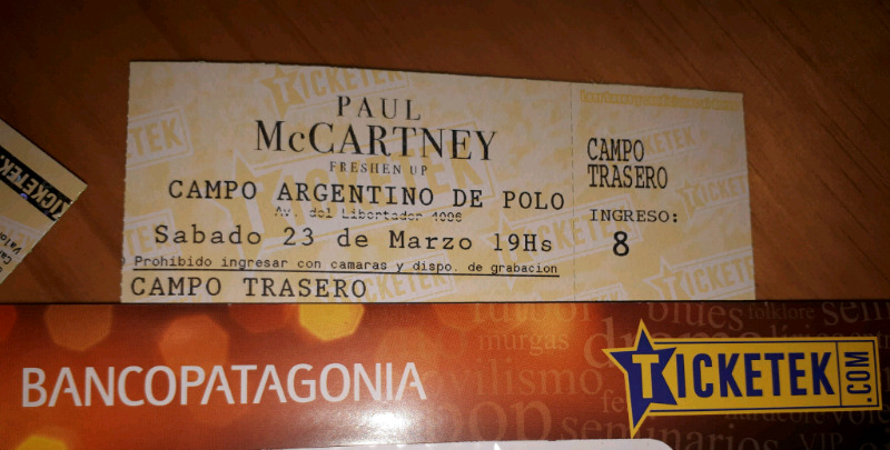 Entrada Paul McCartney 