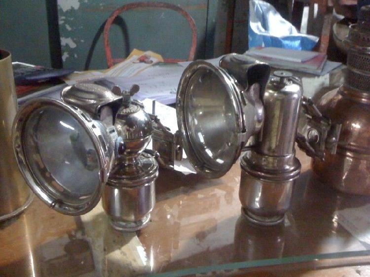 Faroles de moto a carburo en muy buen estado 2