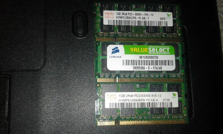 Memorias 1 Gb DDR 2 Notebook
