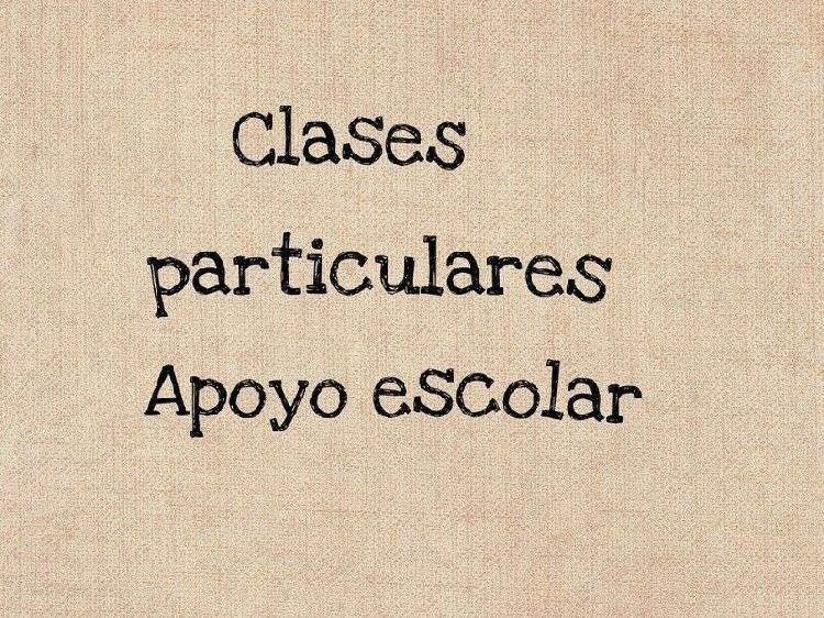 APOYO ESCOLAR - CLASES PARTICULARES