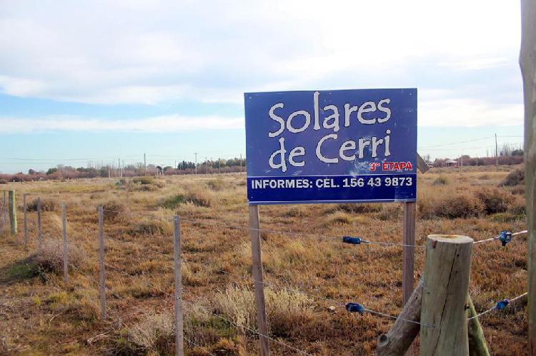 Terrenos en Solares de Cerri Bahía Blanca Financiación y