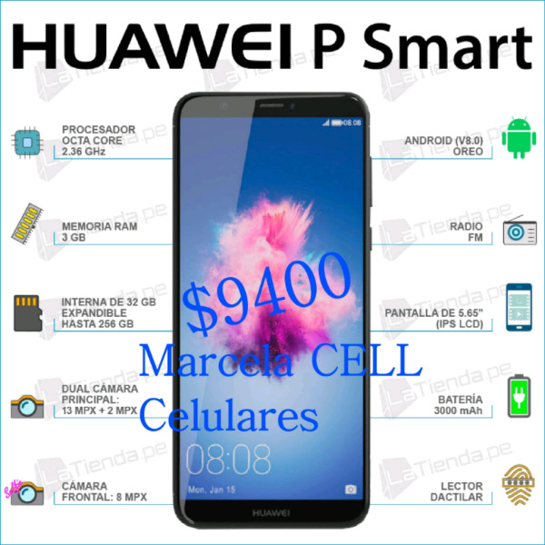 Huawei P Smart 32gb Ram3gb Huellas