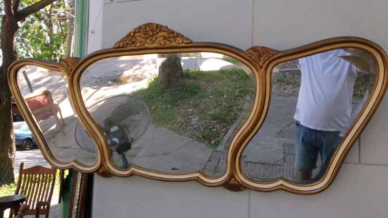 Antiguo espejo biselado Luis 15 impecable