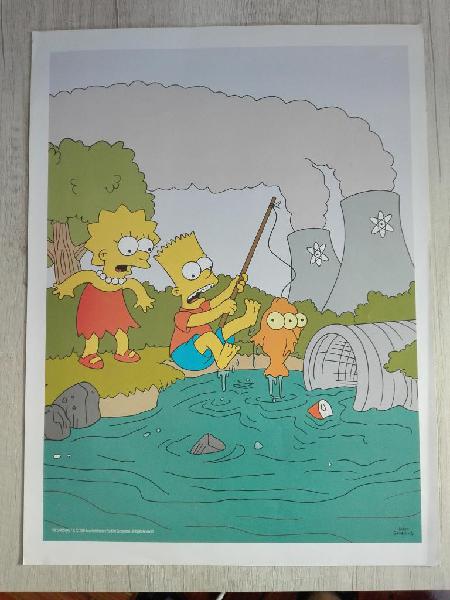 Lámina póster The Simpsons Bart y Lisa