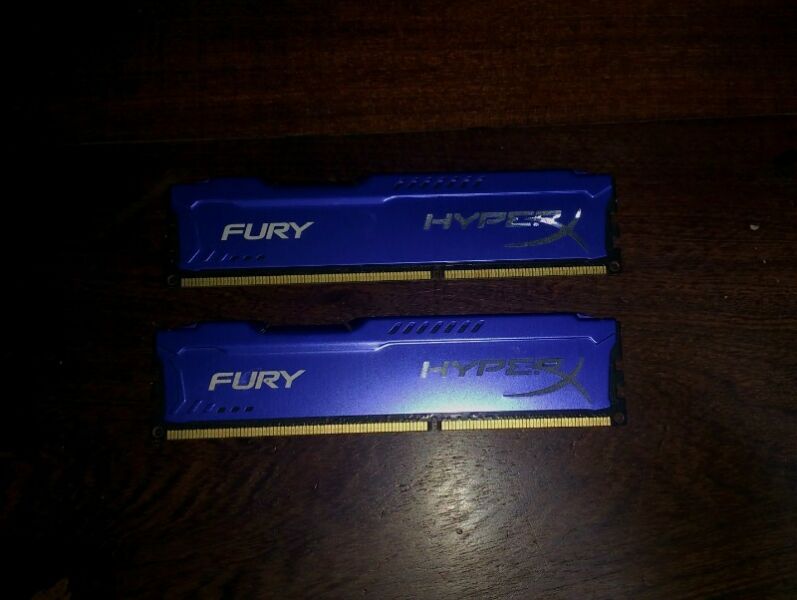 MEMORIA RAM DDR3 HYPERX mhz 8gb (2x4gb)