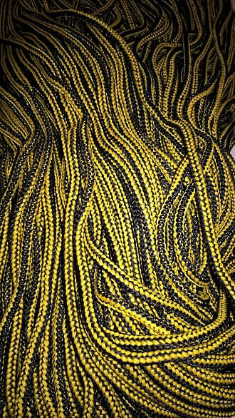 Cordones Bicolores en 1,30 m. Amarillo oro Y Negro Para