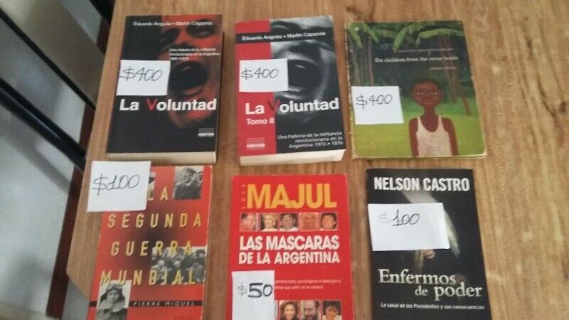 Libros varios de distintos autores