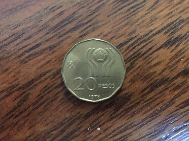 Moneda 20 Pesos Mundial Argentina 