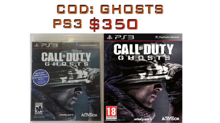 Call Of Duty Ghosts, COD PS3 En caja como nuevo!! Juegos