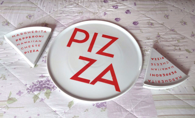 Set pizzero de cerámica impecable