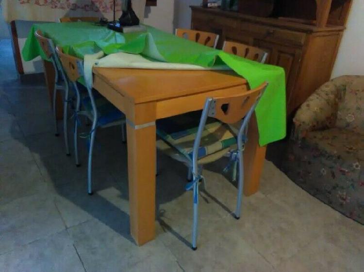 Bavio - vendo mesa con 6 sillas