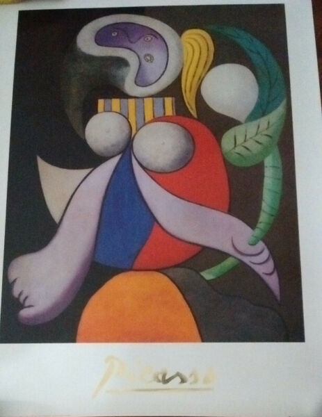 Lámina “La mujer con la flor” de Picasso