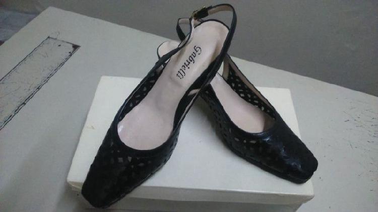 Zapatos de vestir cuero negro de señora - N 38