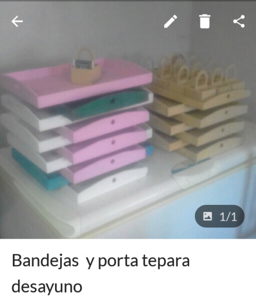 20 Bandejas y 19 porta te