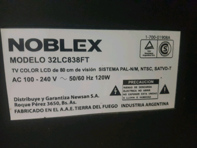 Tv noblex 32 pulgadas lcd