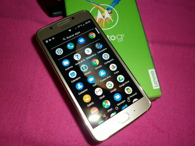 motorola moto g5 gold libre impecable