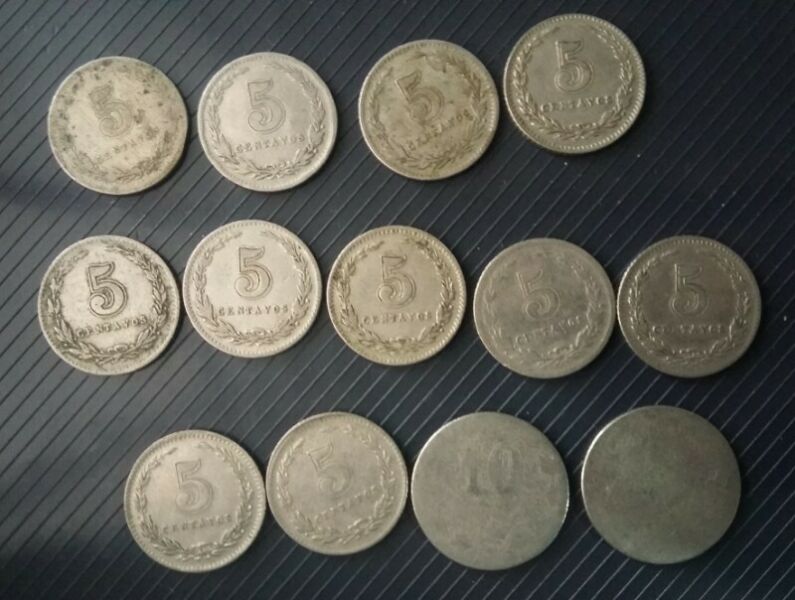 Lote x13 monedas Argentinas desde  a 